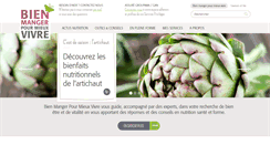 Desktop Screenshot of bienmangerpourmieuxvivre.fr